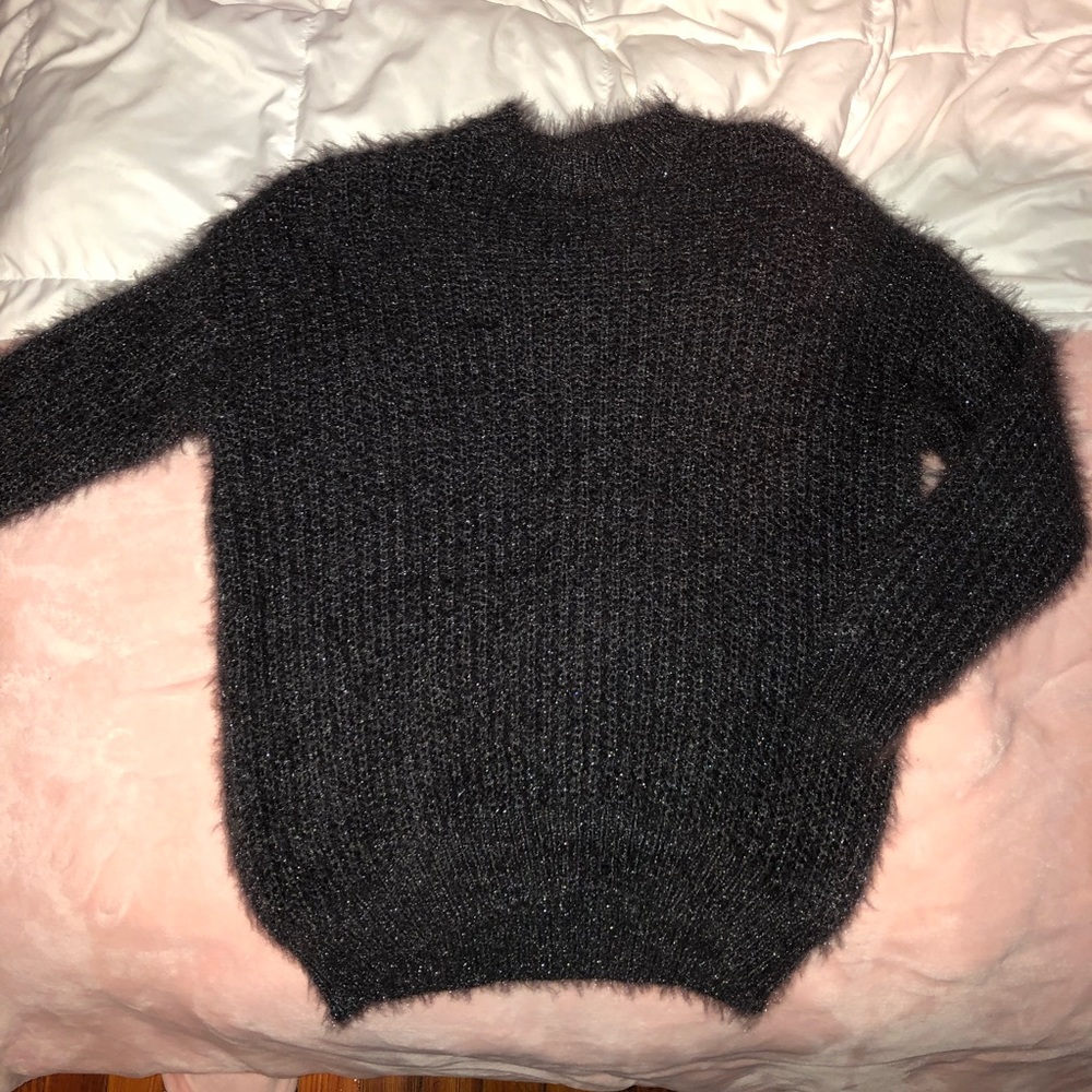 Shimmery fuzzy sweater